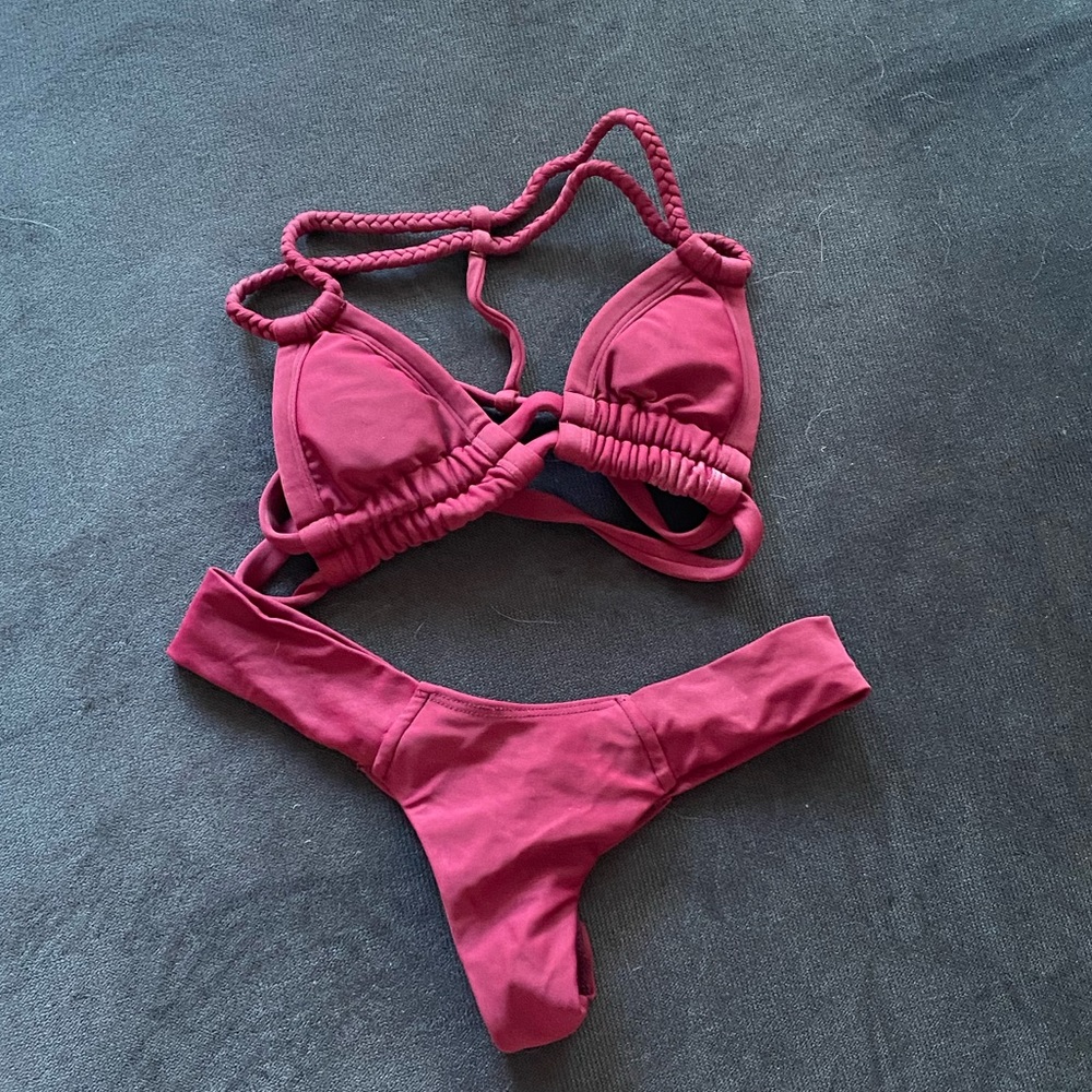 Montce Swim Push up top with padding and cheeky bottom